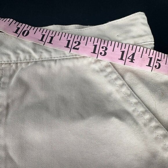 VTG Guess Tan Shorts Women's 30'' Waist Y2K Beige Chino Shorts 100 Cotton USA - Picture 4 of 8